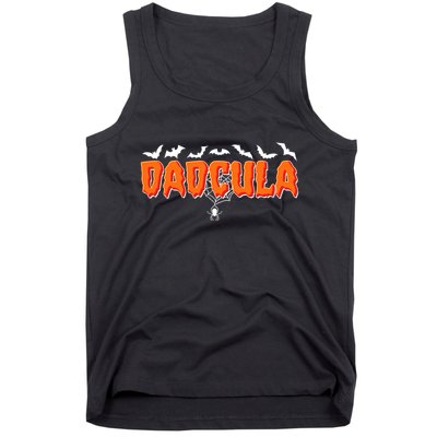 Funny Halloween Dadcula Dracula Tank Top