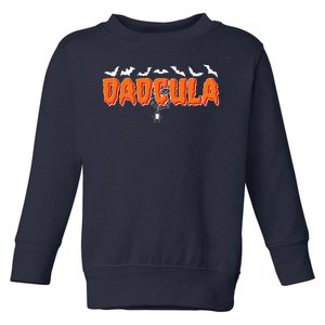 Funny Halloween Dadcula Dracula Toddler Sweatshirt