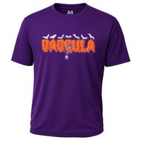 Funny Halloween Dadcula Dracula Cooling Performance Crew T-Shirt