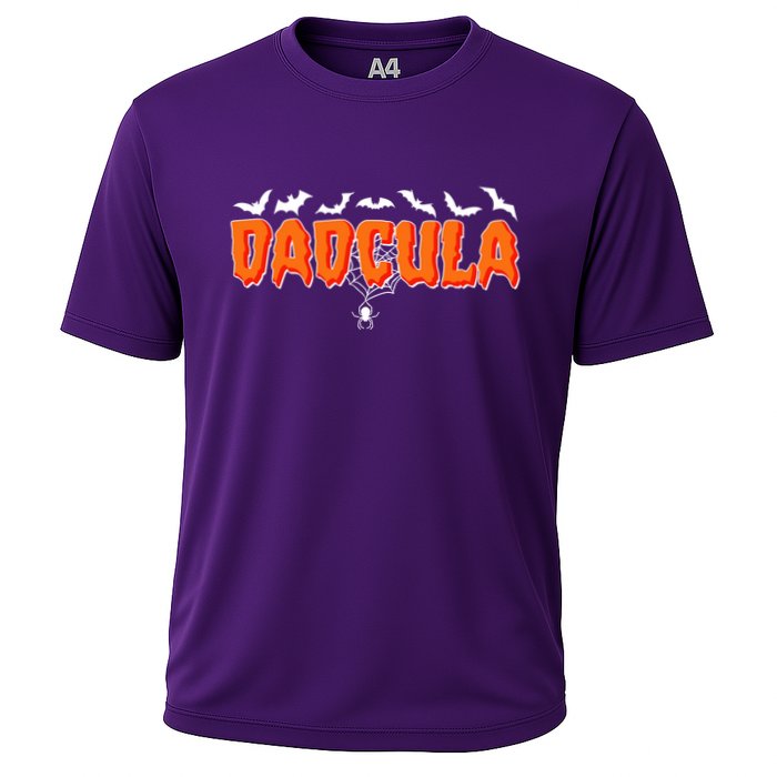 Funny Halloween Dadcula Dracula Cooling Performance Crew T-Shirt