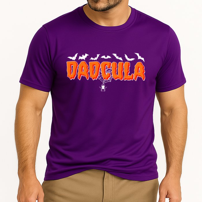 Funny Halloween Dadcula Dracula Cooling Performance Crew T-Shirt
