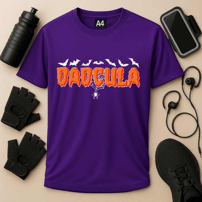 Funny Halloween Dadcula Dracula Cooling Performance Crew T-Shirt