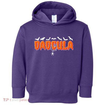 Funny Halloween Dadcula Dracula Toddler Hoodie