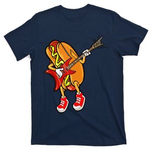 Funny Hot Dog Guitar Player T-Shirt