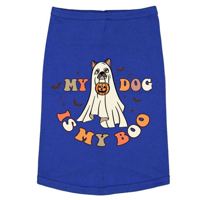 Funny Halloween Dog Ghost Pumpkin My Dog Is My Boo Dog Lover Cute Gift Doggie Tank