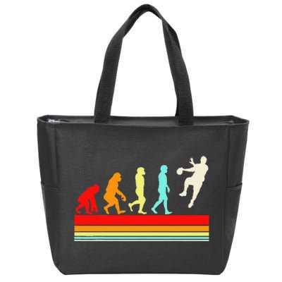 Funny Handball Design For Sports Athletes Zip Tote Bag