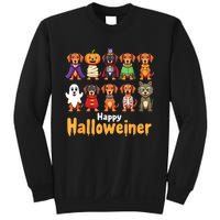 Funny Halloween Dog Lovers Dog Owners Happy Halloweiner Gift Sweatshirt