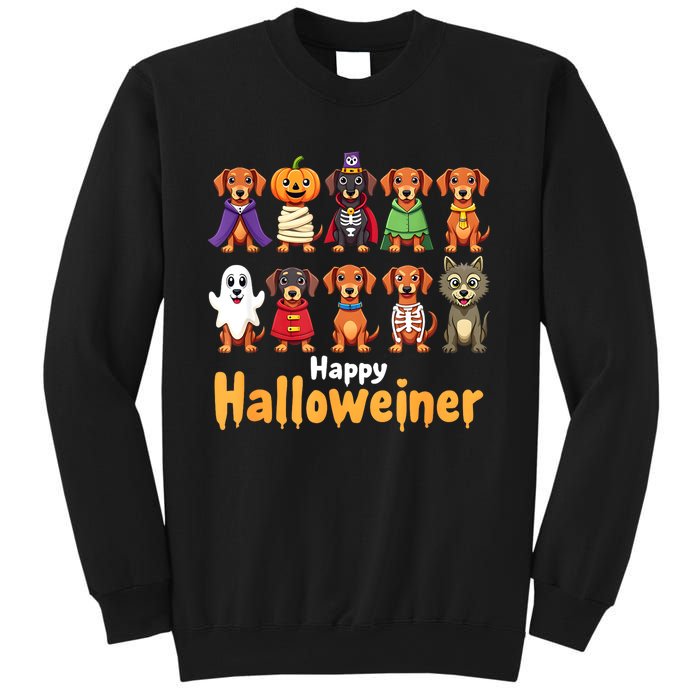 Funny Halloween Dog Lovers Dog Owners Happy Halloweiner Gift Sweatshirt