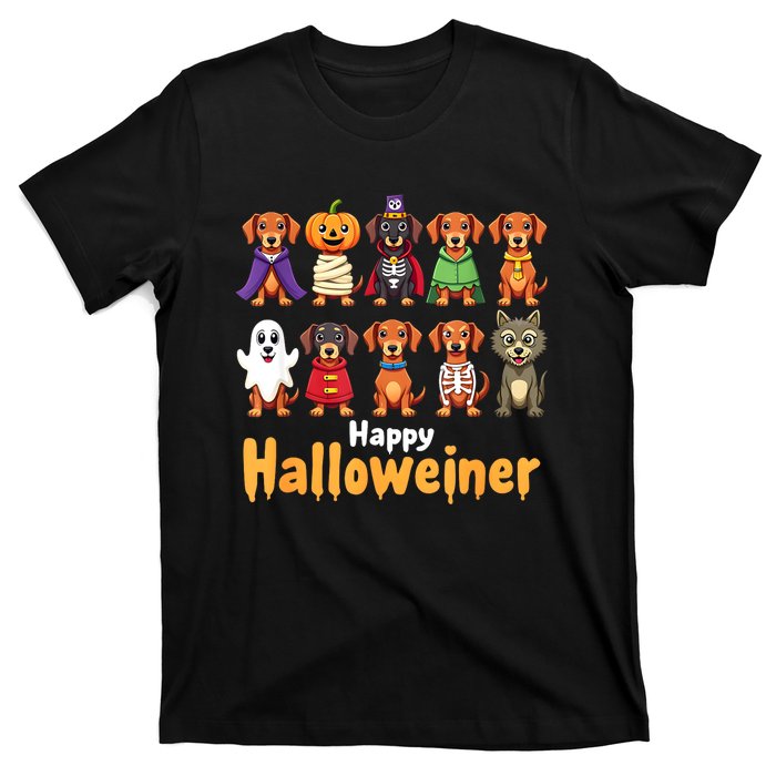 Funny Halloween Dog Lovers Dog Owners Happy Halloweiner Gift T-Shirt