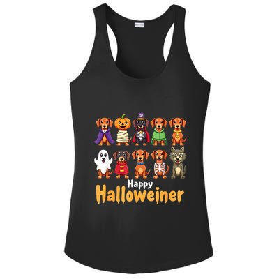 Funny Halloween Dog Lovers Dog Owners Happy Halloweiner Gift Ladies PosiCharge Competitor Racerback Tank