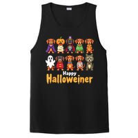 Funny Halloween Dog Lovers Dog Owners Happy Halloweiner Gift PosiCharge Competitor Tank