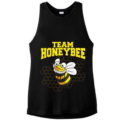 Funny Honeybee Design Bee Lovers Squad Ladies PosiCharge Tri-Blend Wicking Tank