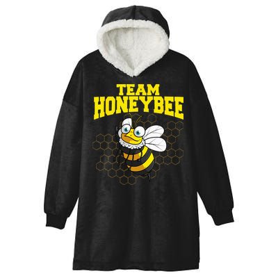 Funny Honeybee Design Bee Lovers Squad Hooded Wearable Blanket