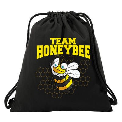 Funny Honeybee Design Bee Lovers Squad Drawstring Bag