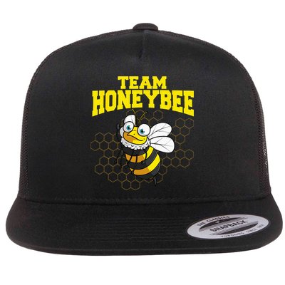 Funny Honeybee Design Bee Lovers Squad Flatbill Hat