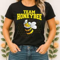 Funny Honeybee Design Bee Lovers Squad Womens T-Shirt