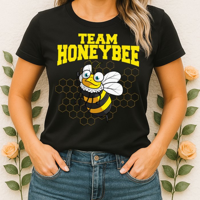 Funny Honeybee Design Bee Lovers Squad Womens T-Shirt