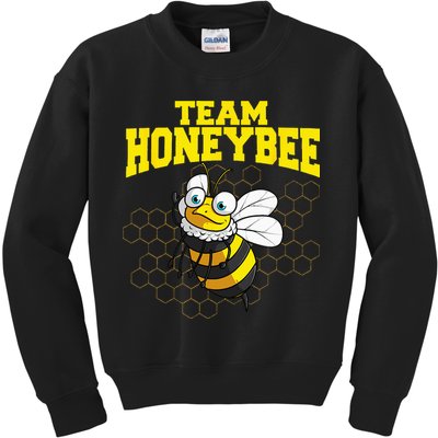 Funny Honeybee Design Bee Lovers Squad Kids Sweatshirt