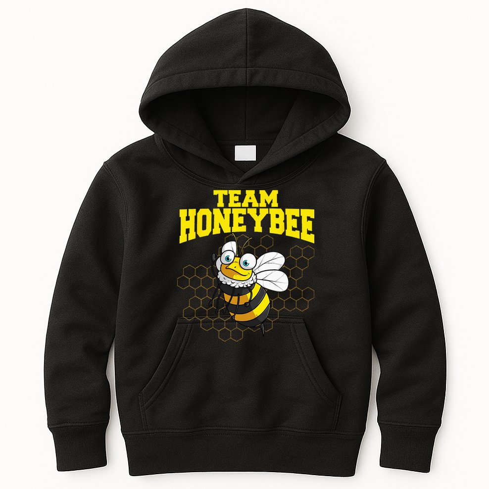Funny Honeybee Design Bee Lovers Squad Kids Hoodie