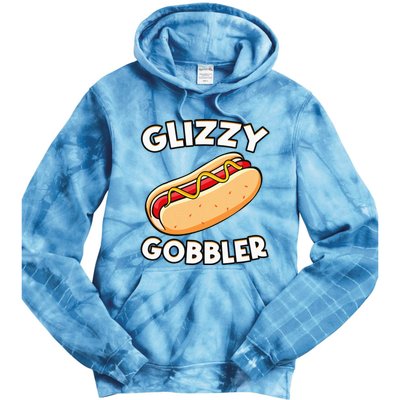 Funny Hot Dog Glizzy Gobbler Number One Glizzy Gladiator Tie Dye Hoodie