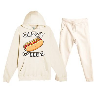 Funny Hot Dog Glizzy Gobbler Number One Glizzy Gladiator Premium Hooded Sweatsuit Set