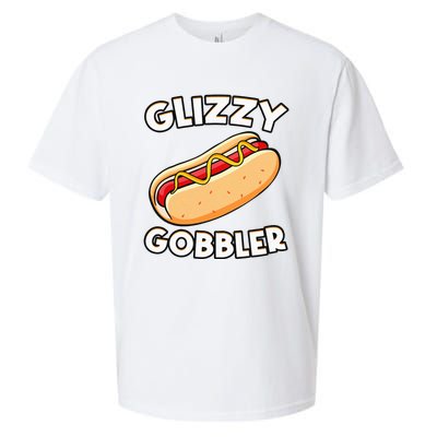 Funny Hot Dog Glizzy Gobbler Number One Glizzy Gladiator Sueded Cloud Jersey T-Shirt