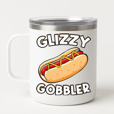 Funny Hot Dog Glizzy Gobbler Number One Glizzy Gladiator 12 oz Stainless Steel Tumbler Cup