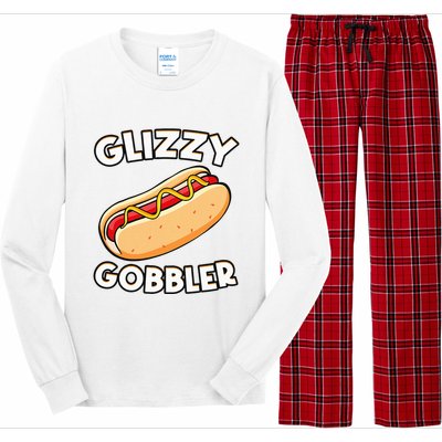 Funny Hot Dog Glizzy Gobbler Number One Glizzy Gladiator Long Sleeve Pajama Set