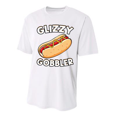 Funny Hot Dog Glizzy Gobbler Number One Glizzy Gladiator Performance Sprint T-Shirt