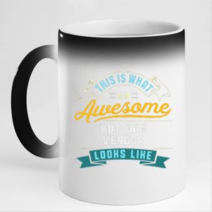 Funny Hot Dog Vendor Awesome Job Occupation Graduation 11oz Black Color Changing Mug