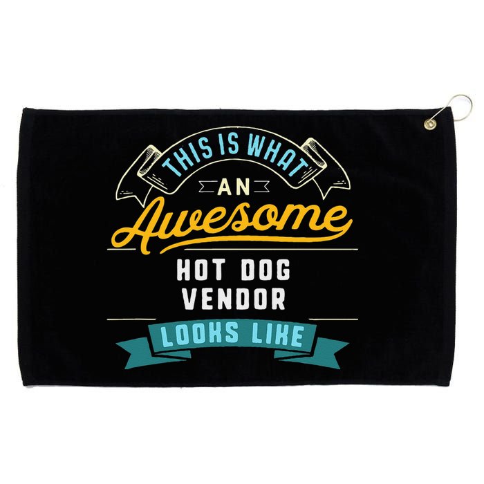 Funny Hot Dog Vendor Awesome Job Occupation Graduation Grommeted Golf Towel