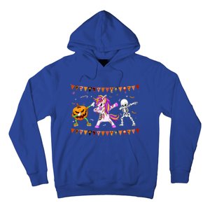 Funny Halloween Dabbing Skeleton Unicorn Zombie Pumpkin Dab Funny Gift Hoodie