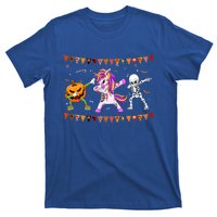 Funny Halloween Dabbing Skeleton Unicorn Zombie Pumpkin Dab Funny Gift T-Shirt