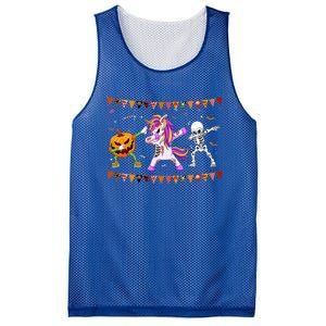 Funny Halloween Dabbing Skeleton Unicorn Zombie Pumpkin Dab Funny Gift Mesh Reversible Basketball Jersey Tank