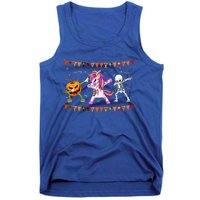 Funny Halloween Dabbing Skeleton Unicorn Zombie Pumpkin Dab Funny Gift Tank Top