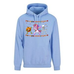 Funny Halloween Dabbing Skeleton Unicorn Zombie Pumpkin Dab Funny Gift Unisex Surf Hoodie