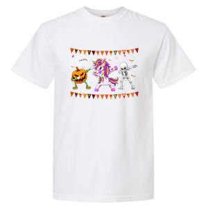 Funny Halloween Dabbing Skeleton Unicorn Zombie Pumpkin Dab Funny Gift Garment-Dyed Heavyweight T-Shirt