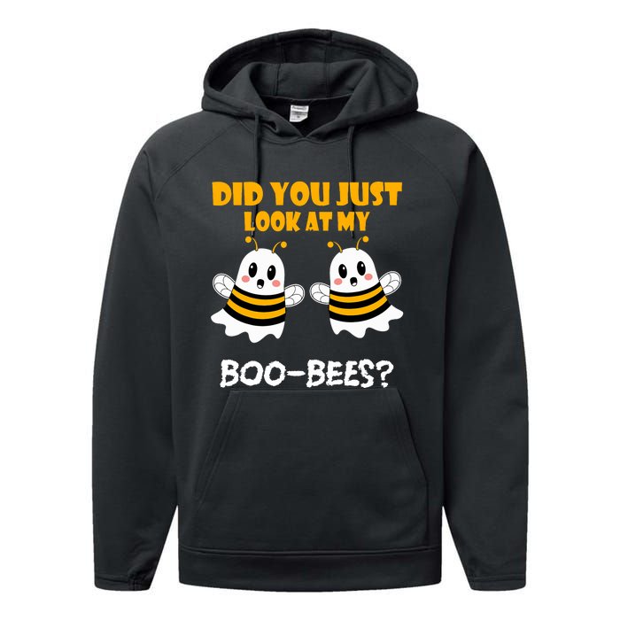 Funny Halloween Did You Just Look At My Boo Bees Performance Fleece Hoodie