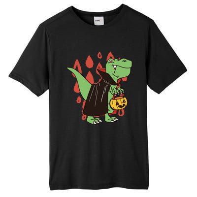 Funny Halloween Dinosaur T Rex Vampire Trick Rawr Treat Gift Tall Fusion ChromaSoft Performance T-Shirt