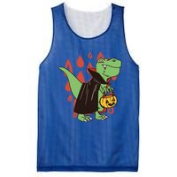 Funny Halloween Dinosaur T Rex Vampire Trick Rawr Treat Gift Mesh Reversible Basketball Jersey Tank