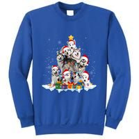 Funny Husky Dog Christmas Tree Cute Xmas Gift Sweatshirt