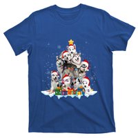 Funny Husky Dog Christmas Tree Cute Xmas Gift T-Shirt