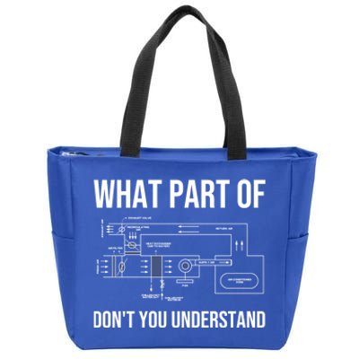 Funny Hvac Design Dad Hvac Installer Engineers Tech Gift Zip Tote Bag