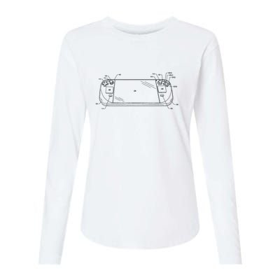 Funny Handheld Deck Gamer Steam Gift Womens Cotton Relaxed Long Sleeve T-Shirt