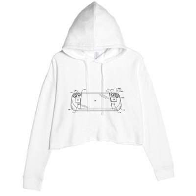 Funny Handheld Deck Gamer Steam Gift Crop Fleece Hoodie