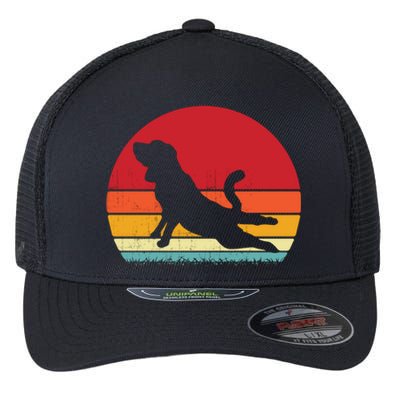 Funny Hound Dogs Owner Beagle Yoga Pose Yoga Lovers Gift Flexfit Unipanel Trucker Cap