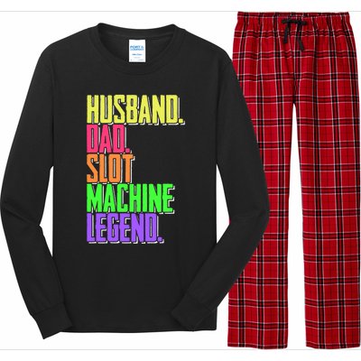 Funny Husband Dad Slot Machine Legend Casino Player Gift Long Sleeve Pajama Set