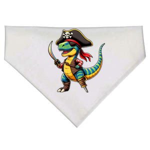 Funny Halloween Dinosaur Trex Pirate USA-Made Doggie Bandana