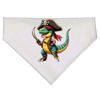 Funny Halloween Dinosaur Trex Pirate USA-Made Doggie Bandana