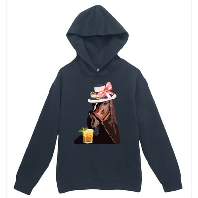 Funny Horse Derby Party Urban Pullover Hoodie